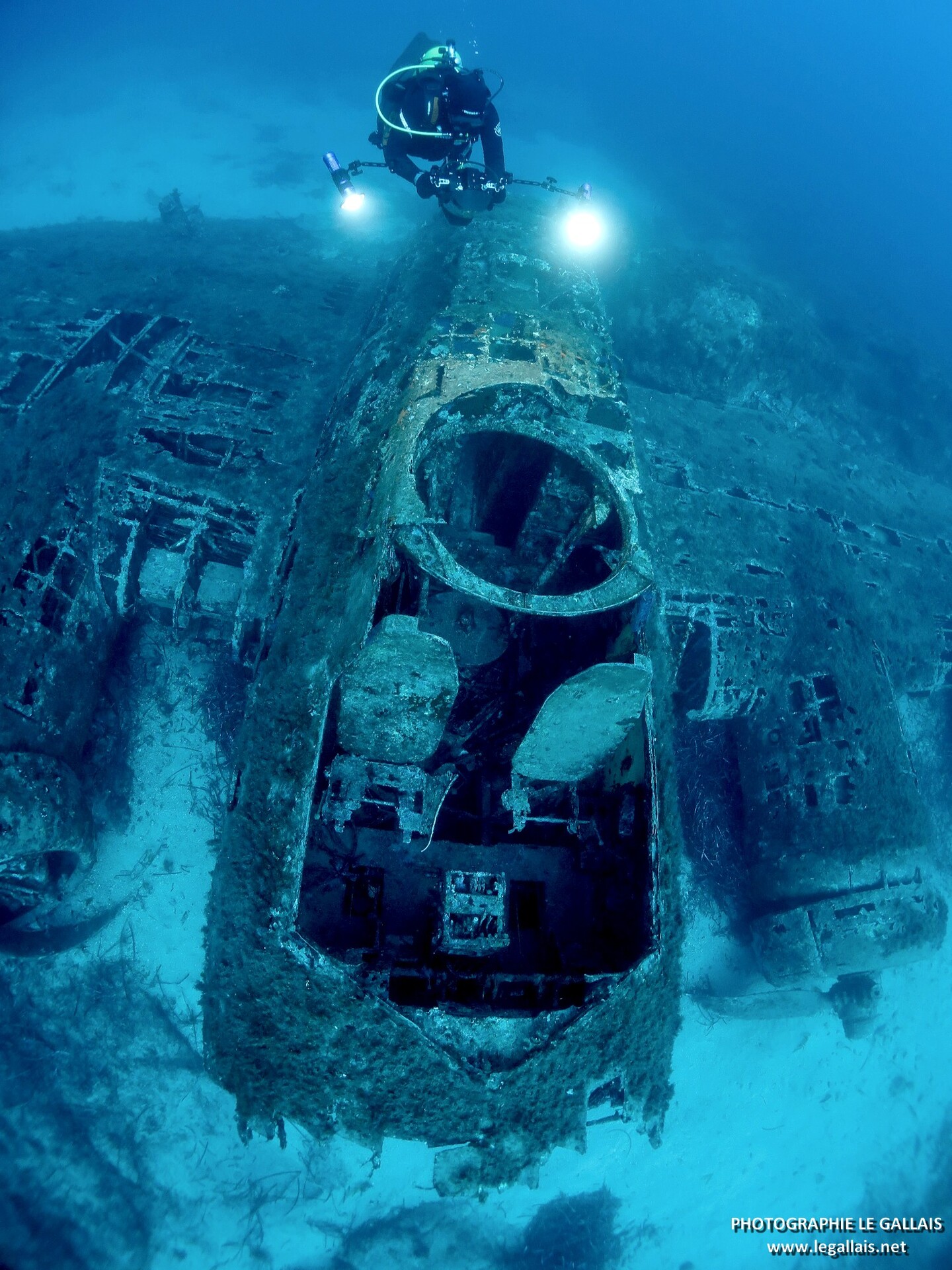 épave du B17 à Calvi